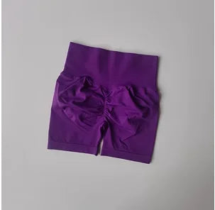 Peach Hip Lifting Sports Shorts — Women's High-Waist Slimming Running & Workout Three-Point Tight Pants
