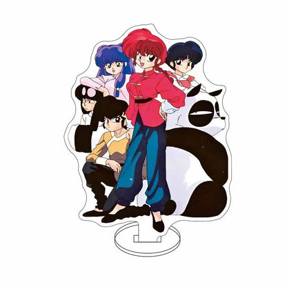 Ranma 1/2 Acrylic Stand Figure — 15cm Tendou, Akane, Hibiki & Ryoga Anime Model Plate, Cartoon Doll for Bedroom Display