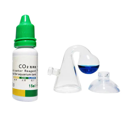 Aquarium CO2 Indicator Solution – Liquid Drop Checker for Monitoring CO2 Concentration in Plants & Fish Tank