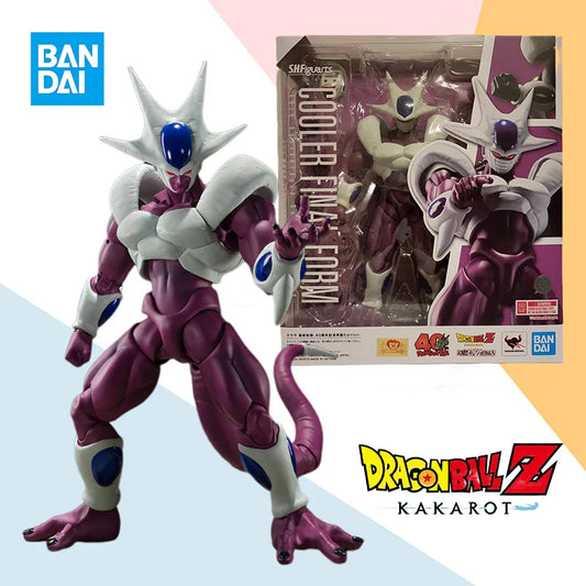Bandai SHF Dragon Ball Cooler Final Form Action Figure – 40th Frieza Brother Anime Collectible Toy, Finished Model Gift for Kids