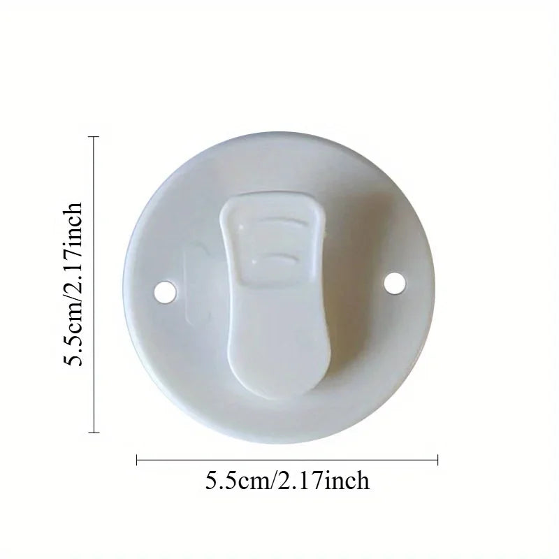 3PCS Shower Curtain Clothespin Clips – Windproof & Splash Guard Adhesive Fixers for Bathroom Curtain Stability