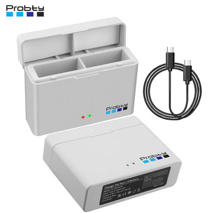 Enduro Battery Charger with Type-C Cable for GoPro HERO13 & GoPro 13 Black