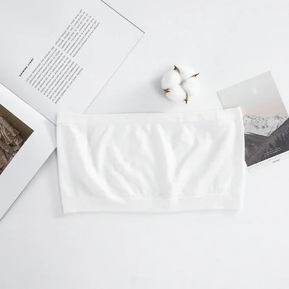 SP&CITY Women’s Summer Cotton Tube Top – Breathable Seamless Strapless Bra, No-Pad Underwear