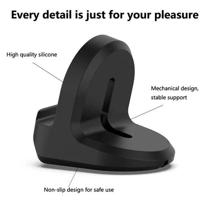 Silicone Charger Dock Holder — Samsung Galaxy Watch Ultra 47mm & Galaxy Watch 7/6/5/5 Pro Stand with USB Cable