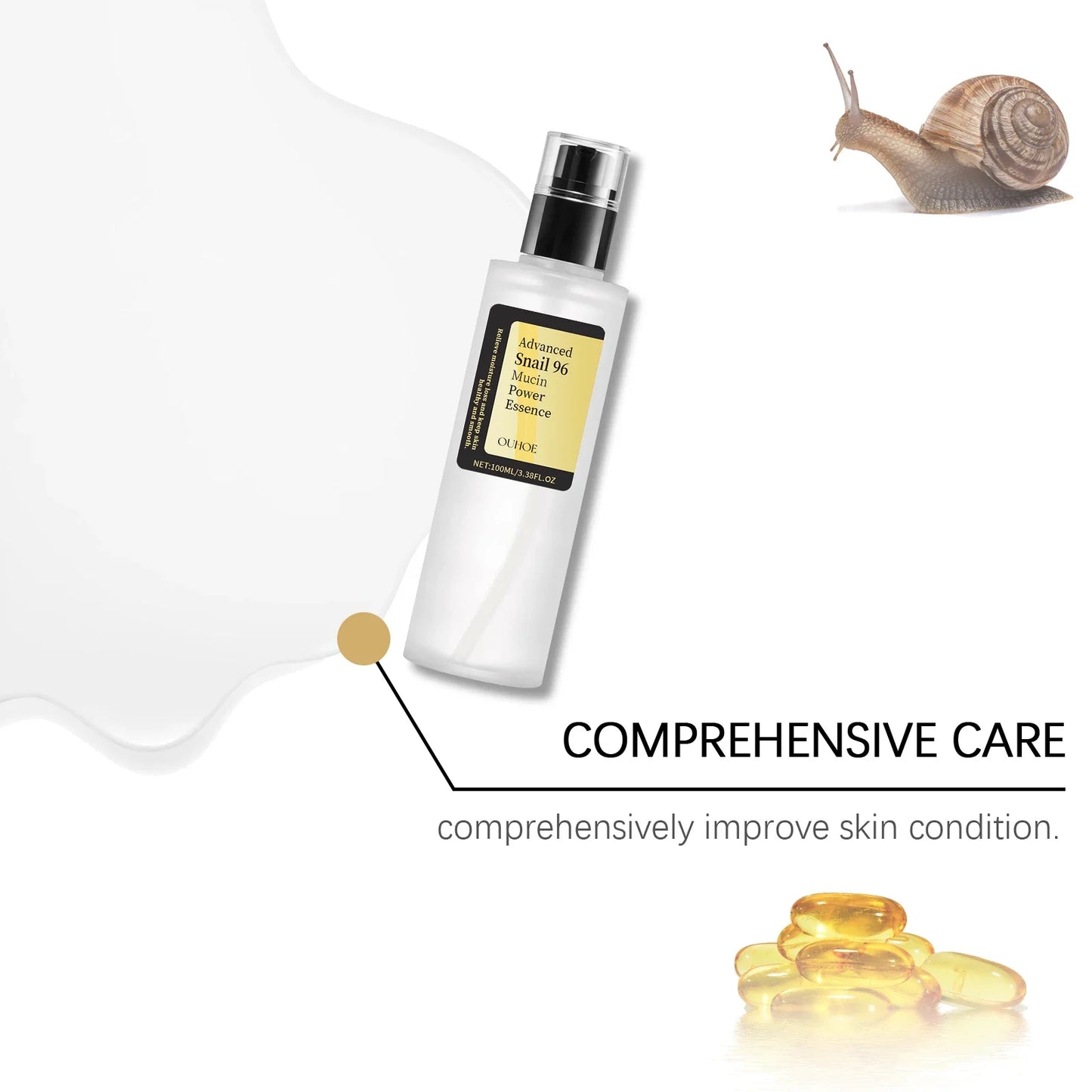 Ouhoe Snail Collagen Face Cream — Moisturizing, Lifting & Firming Korean Skincare