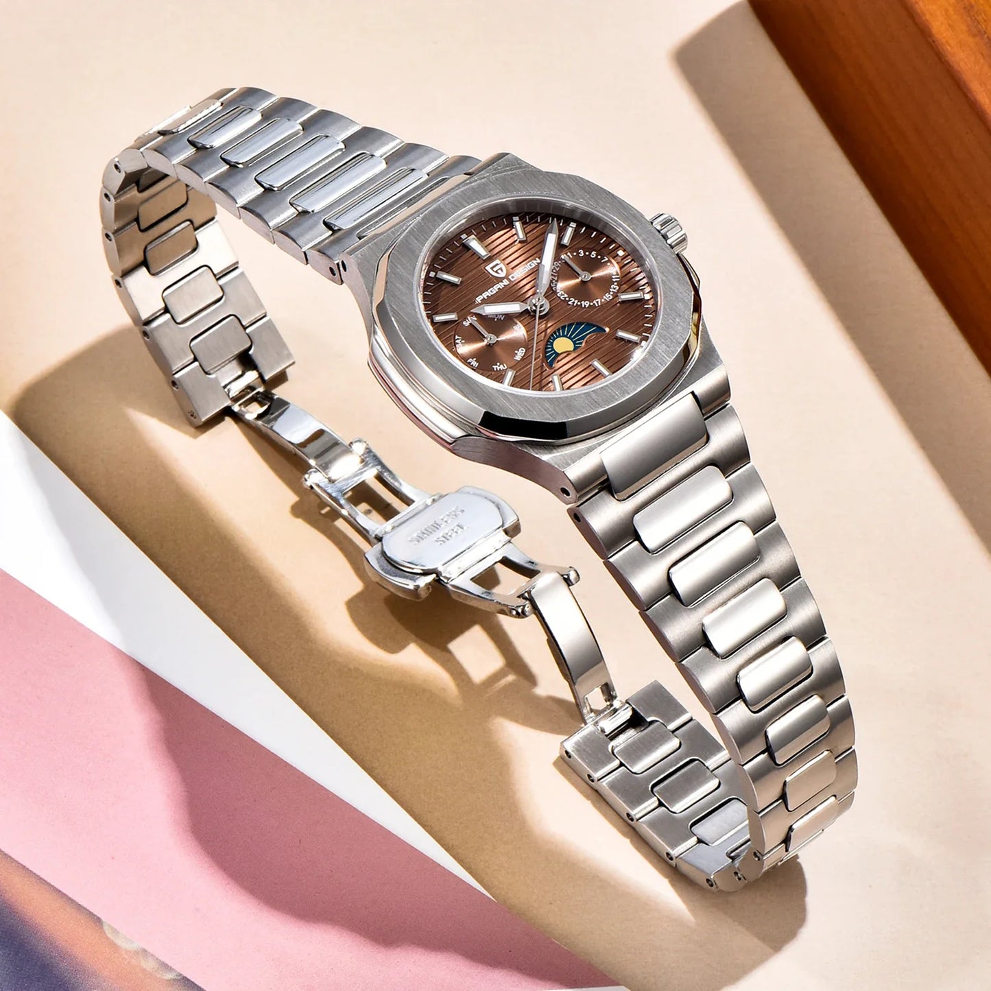 2024 PAGANI DESIGN Women's Luxury Quartz Watch – Sapphire Waterproof Wristwatch Gift for Her