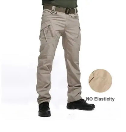 Men's Wear-Resistant Work Pants – Multi-Pocket Straight Cargo Trousers for Outdoor, Tactical, and Casual Wear