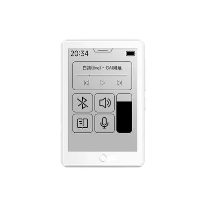 Famue BF07 E-Ink MP3 Player - 2.7" Mini E-Book Reader with Bluetooth 5.4 and FM Radio