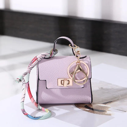 Luxury Mini Headphone Bag - Leather Pendant Case for AirPods, Galaxy Buds & Earbuds