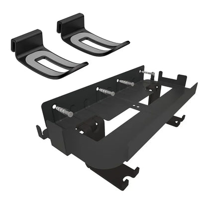 PS5 Wall Mount Storage Bracket – Metal Console Holder with PS VR Headset Hook, Multifunctional PlayStation 5 Accessories Stand