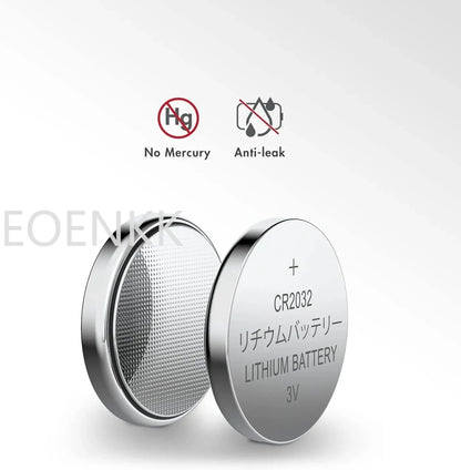 10PCS CR2032 Lithium Batteries – High-Capacity Button Cells for AirTag, Key FOBs, Watches, Calculators & More
