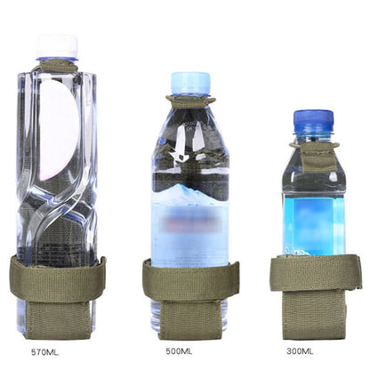 MOLLE Nylon Water Bottle Holder – Outdoor Camping & Hiking Belt Pouch for Canteen Carrier