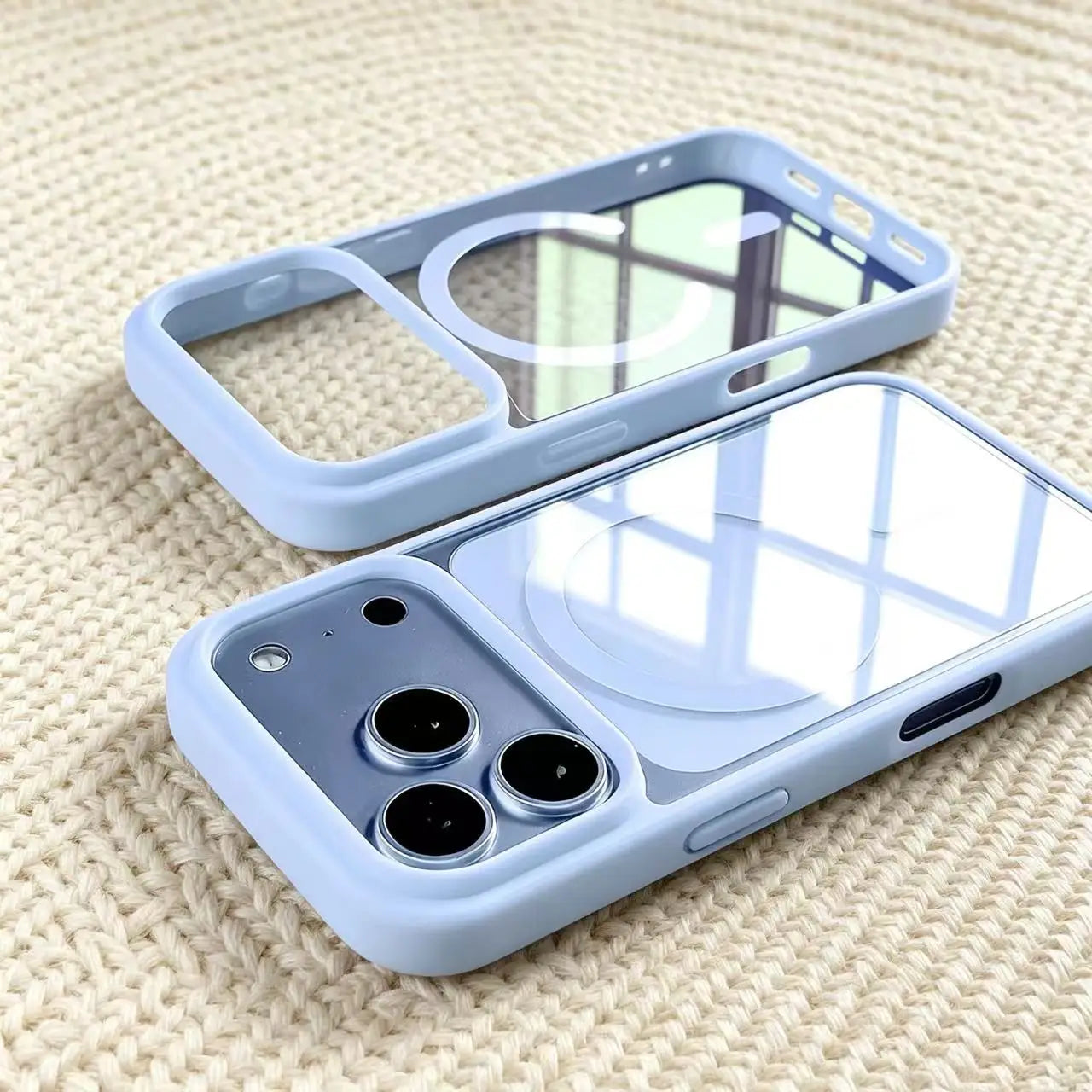 MagSafe Clear Phone Case - Transparent Acrylic Wireless Charging Cover for iPhone 12-17 Pro Max, Plus & Air