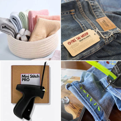Clothing Fixer Mini Stitch Gun — Fine Stitch Tagging Tool for Sewing, Quilting & Hemming