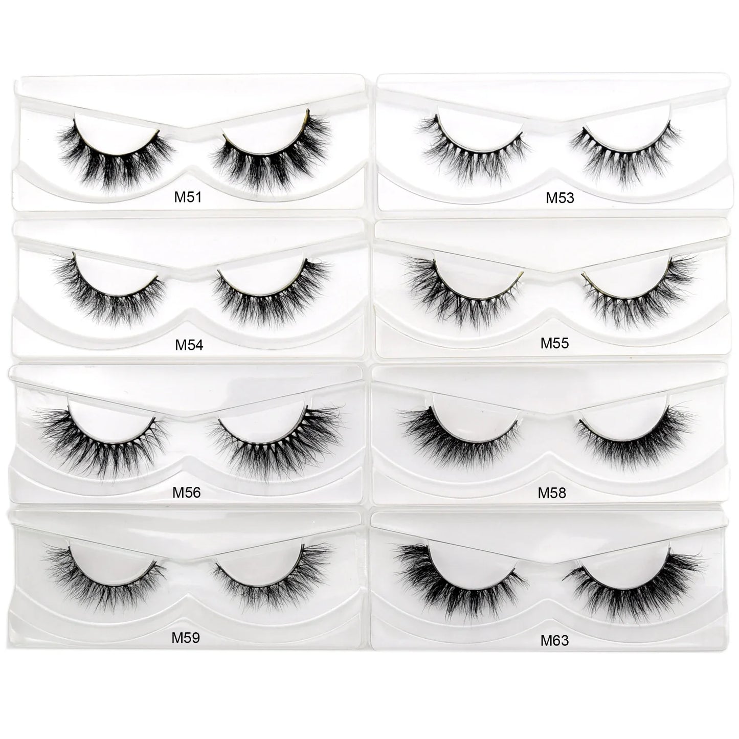 Visofree 3D Mink Eyelashes – 30/40/100 Pairs Handmade Full Strip Lashes with Tray, Cruelty-Free False Lashes for Makeup