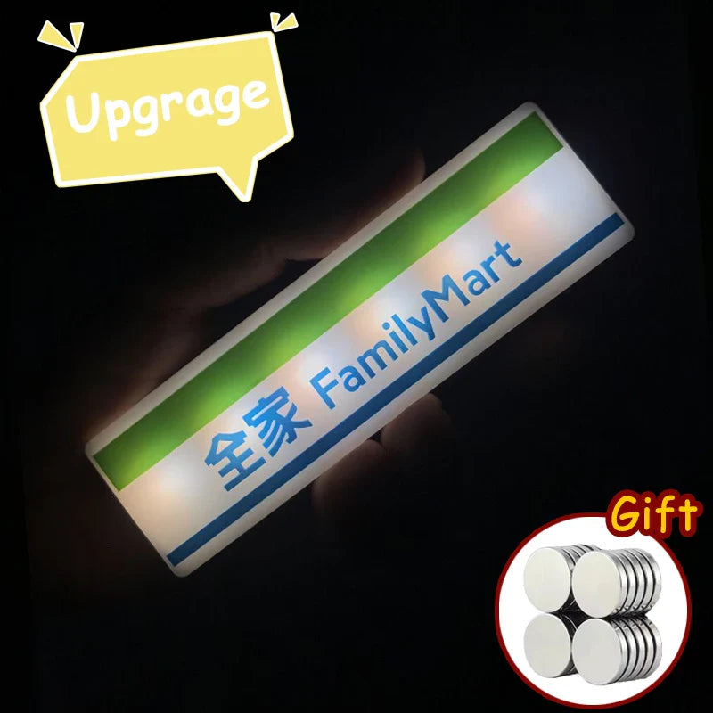 Coffee Shop Magnetic Fridge Stickers – Creative 711 Luminous Light Box, Convenience Store Light Sign & Home Decor Ornament