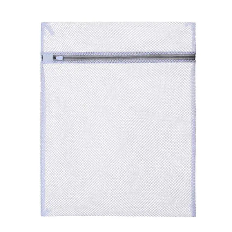 2 Pack White 40x50cm Honeycomb Mesh Laundry Bags for Delicates – Durable & Reusable Wash Bags