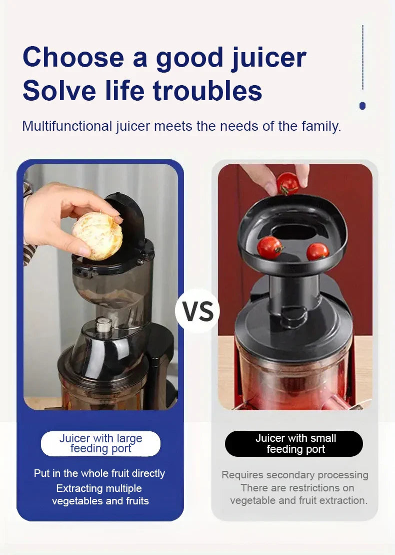 Portable Electric Fruit Juicer — Mini Household Juicer Cup for Fresh Orange & Fruit Juice Separation