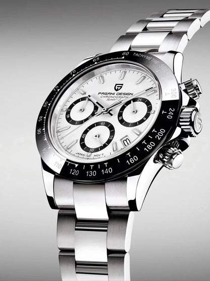 PAGANI DESIGN 2024 Quartz Men's Luxury Business Watch – Chronograph VK63 Waterproof