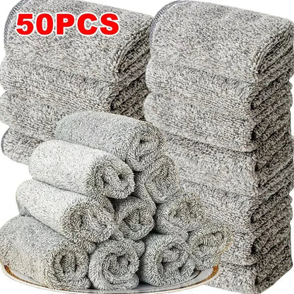 Microfiber Cleaning Cloths – Soft Absorbent Stain-Removing Reusable Towels for Car, Bicycle & Kitchen Cleaning