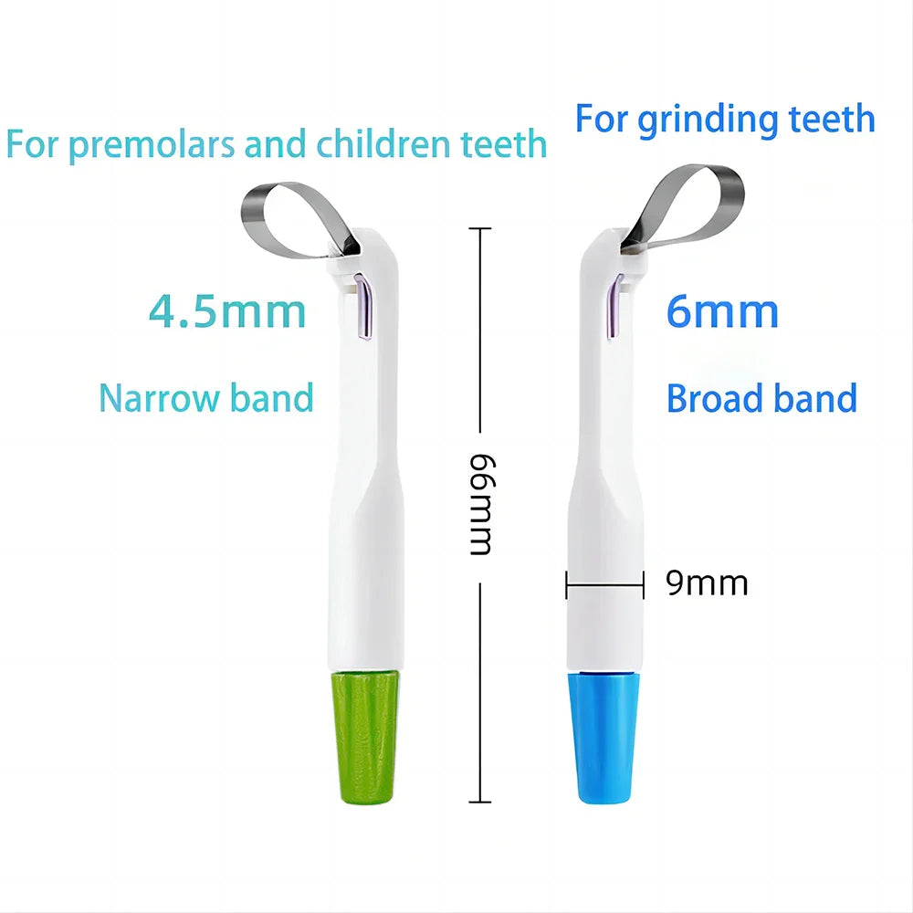 PIORPOY 10Pcs Dental Matrix Bands – Stainless Steel Adjustable Ring System, Standard & Curved Pre-Formed 4.5/6MM for Dentistry