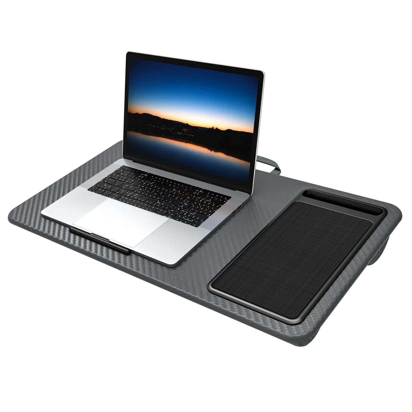 Lap Desk with Mouse Pad & Phone Holder – 21.1×12in Portable, Lightweight, Anti-Slip for Bed, Sofa, Couch