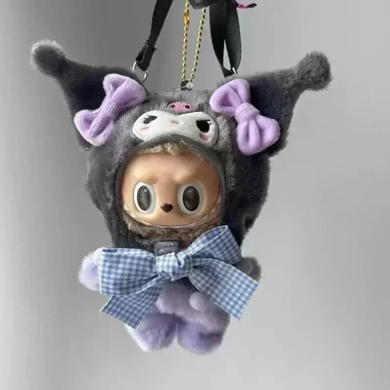 Sanrio Plush Doll Clothes — Kawaii Hello Kitty, Kuromi, Melody & Cinnamoroll Outfit for Labubu Plush Gift