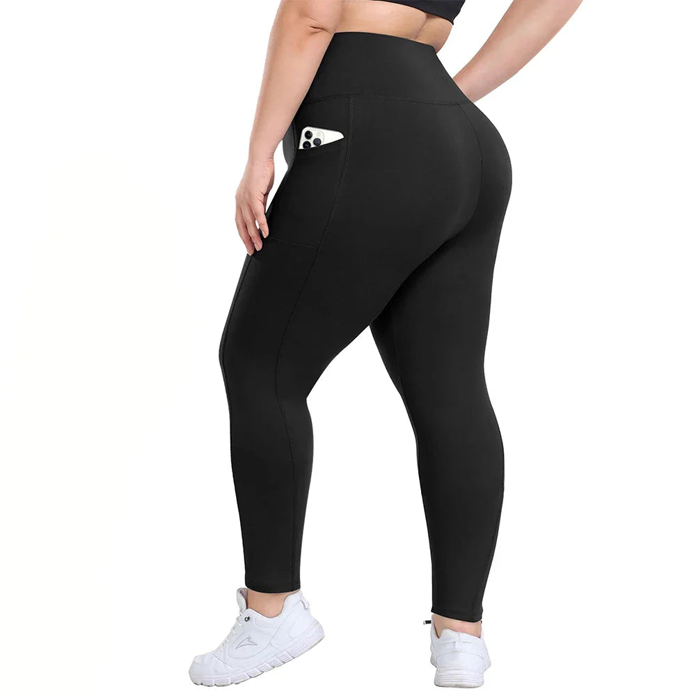 Women’s Winter Plus Velvet Leggings, Seamless Push Up, Plus Size High Waist Fleece Warm Fitness Yoga Pants, Slim Legging Sportswear