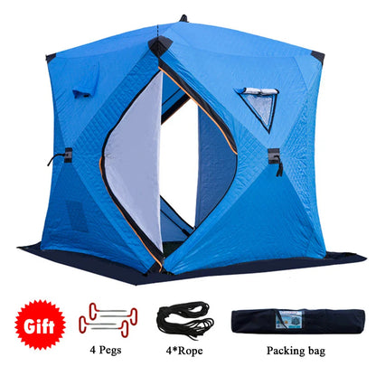 Easy Set-Up Winter Ice Fishing Tent – Portable Waterproof & Windproof Shelter for Ice Fishing