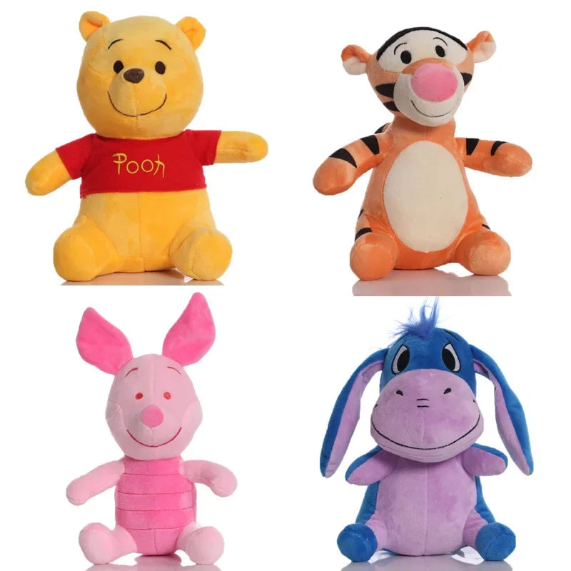 Winnie The Pooh Plush Toy - Soft Kawaii Cartoon Bear Stuffed Doll for Kids & Birthday Gifts