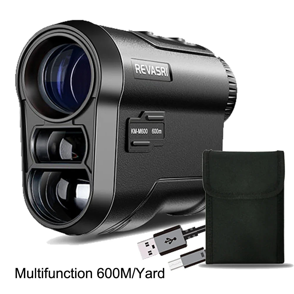REVASRI Golf Laser Rangefinder – 600M Telescope with Flag-Lock, Slope Pin Distance Meter, 1000M Camouflage Hunting Monocular