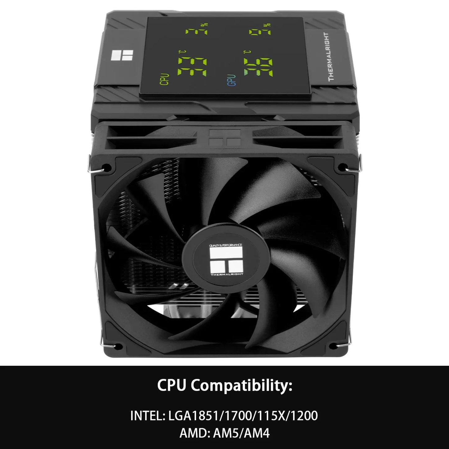 Thermalright Peerless Assassin 120 ARGB CPU Air Cooler – High Performance Dual Tower Cooler for Intel LGA1851/1700/1200/115X & AMD AM4/AM5 Black Edition