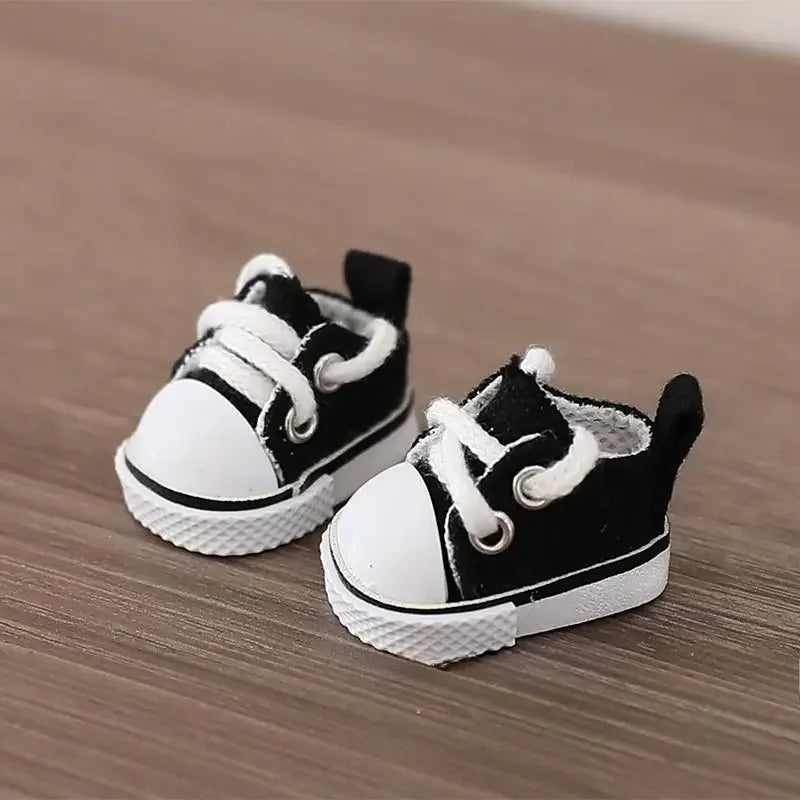 17cm LABUBU Cotton Doll Shoes - Casual Sports Footwear for Dolls, Accessories for Labubu Outfits (Only shoes)