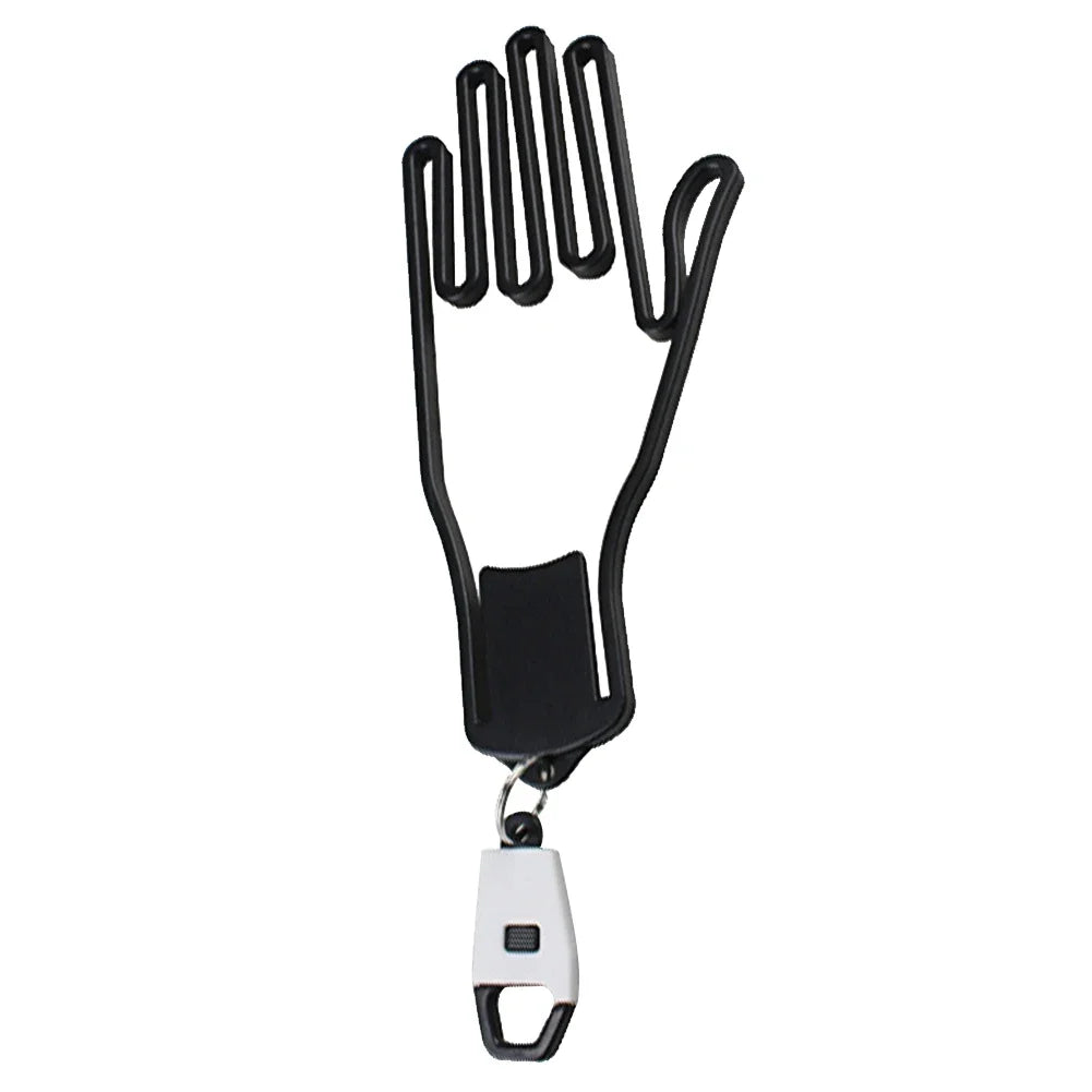 Golf Glove Holder Rack - Portable Plastic Gloves Hanger with Key Chain, Display Stand for Golf Gloves, Golf Accessories