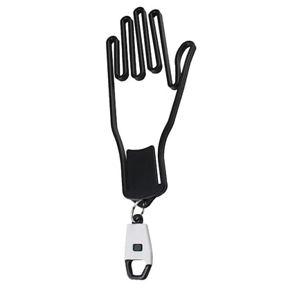 Golf Glove Holder Rack - Portable Plastic Gloves Hanger with Key Chain, Display Stand for Golf Gloves, Golf Accessories