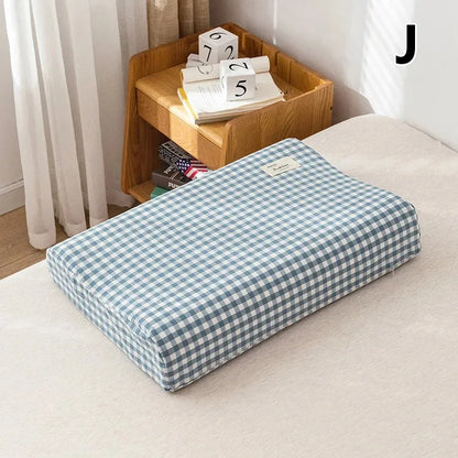 30x50cm Cotton Latex Pillowcase – Washable Memory Foam Pillow Cover for Bedroom