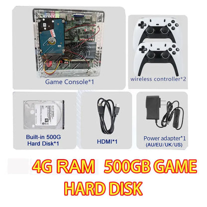 NEW Super Console U7 Plug & Play Retro Game Console – 1TB HDD, 70,000+ Games, Windows 11, 4GB RAM, 60 Emulators (PS2, Wii, PSP, GameCube) for TV Gaming