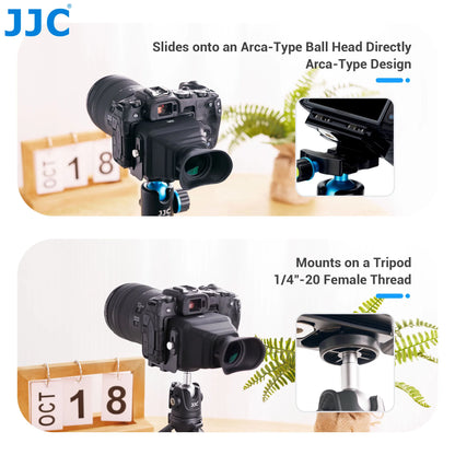 JJC 3X LCD Viewfinder Extender – Collapsible Eyecup for 3.0" Screen, Compatible with Nikon Z30, Sony ZV-1, RX100 & Canon G7X