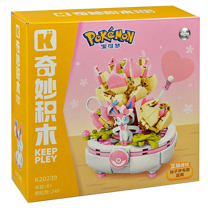 New Anime Pokémon DIY Building Block Toys – Pikachu, Sylveon, Togepi Cartoon Figures for Home Decoration