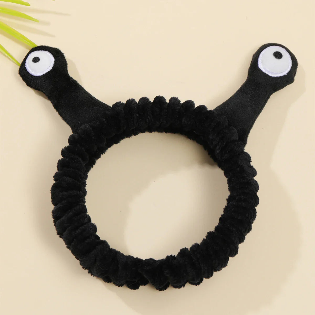 Cute Animal Ears Headband – Soft Coral Fleece with Fluffy Ball, Elastic Hair Band for Makeup & Face Washing