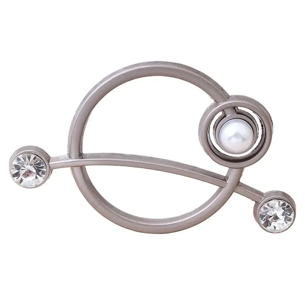 Scarf Buckle & Ring – Shawl, T-Shirt, Waist Clip Brooch, Silk Clasp Fashion Jewelry Accessory