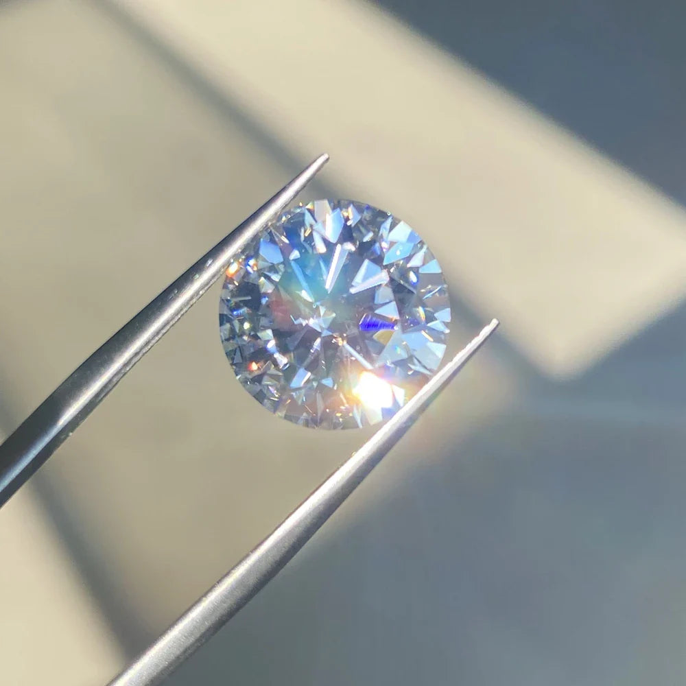 1CT Lab-Grown Moissanite Diamonds – D Color VVS1 Loose Gemstones, Full Size 0.7mm-20mm