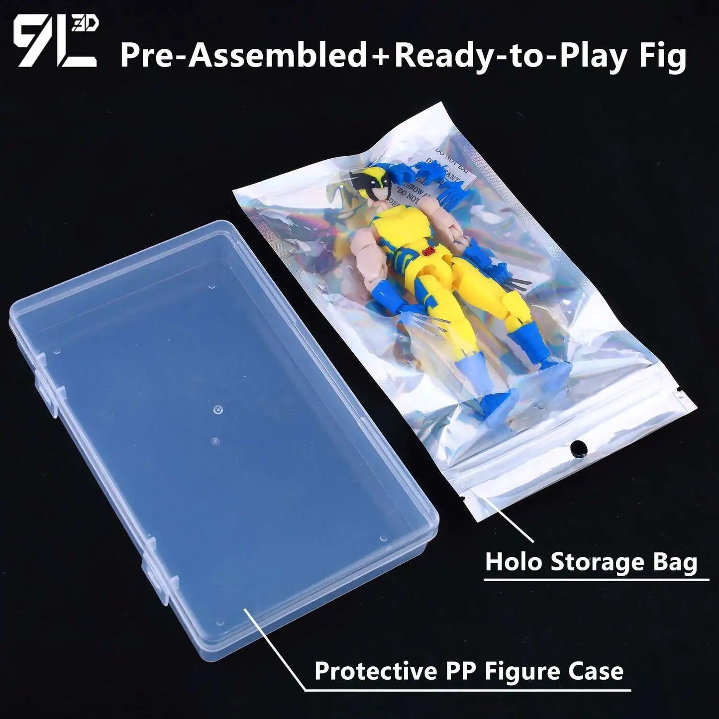 9L3D Lucky13 T13 Action Figures — 3D Printed Deadpool, Wolverine, Batman, Spider-Man & Venom Anime Model Toys, Collectible Gift