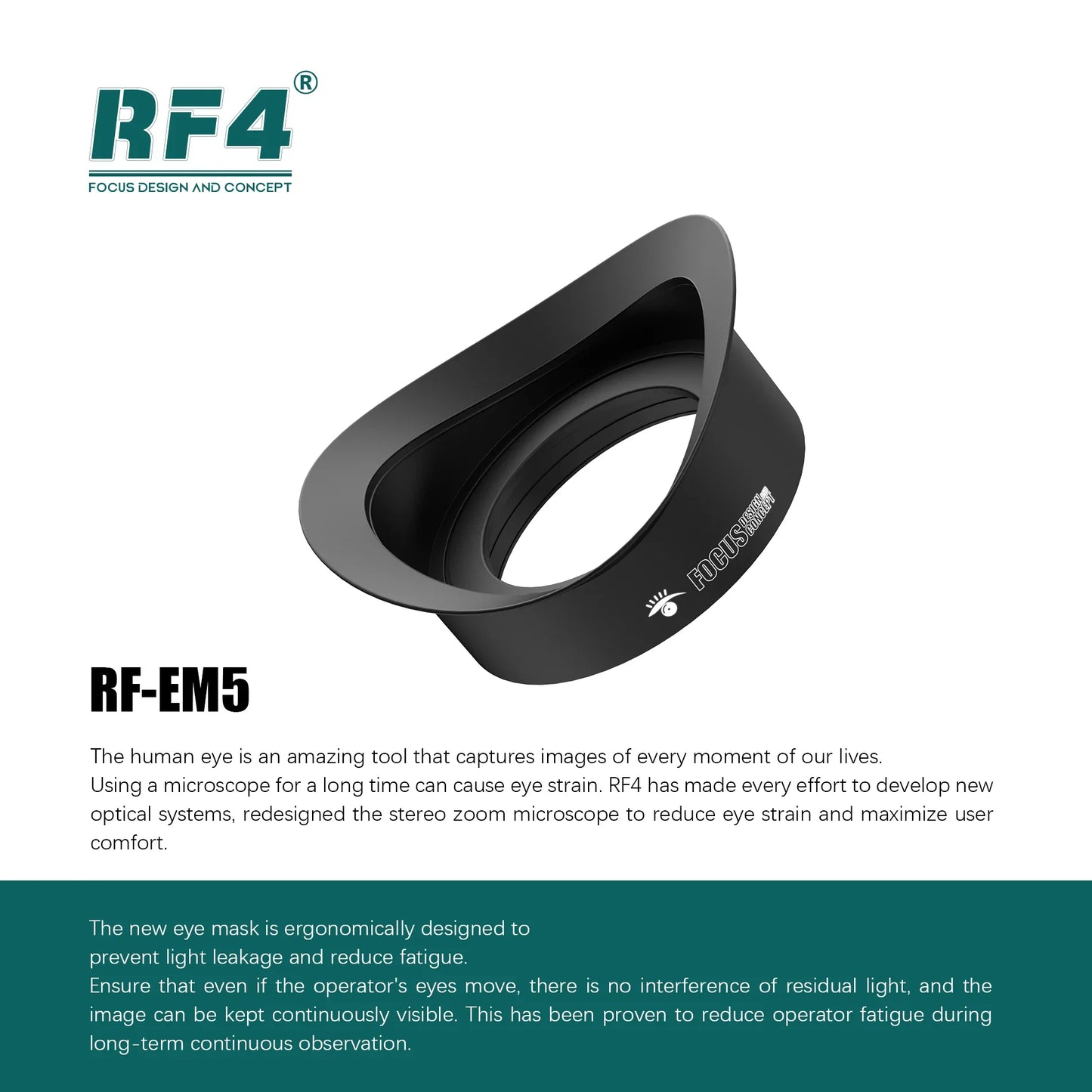 RF4 7-50X Trinocular Continuous Zoom Stereo Microscope – WF10X/22mm Eyepiece, Ideal for Mobile Phone PCB Welding & Repair