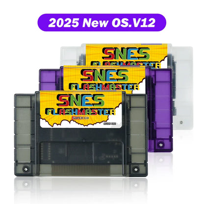 3000-in-1 SNES Flashmaster Cartridge – OS V12 with 8GB TF Game Card for Nintendo SNES Console