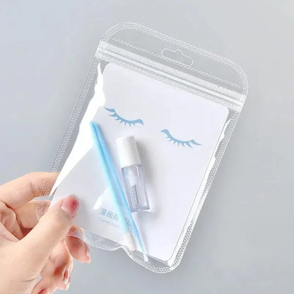 Eyelash Raincoat Set – Transparent Mascara & Lash Glue for Eyelash Extensions, Waterproof Styling Gel for Manga Lashes