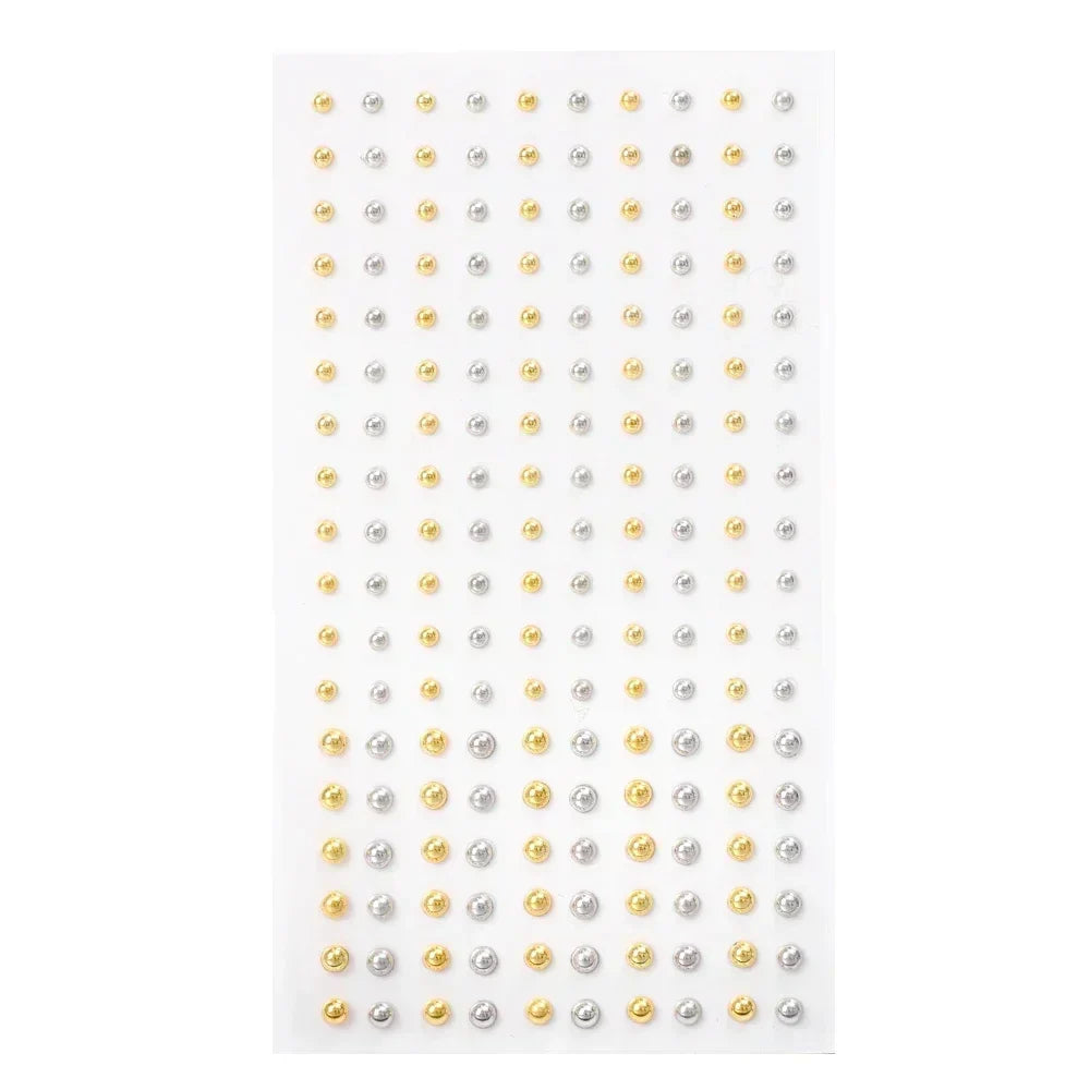 180pcs Fake Piercing Stickers - Non-Piercing Nose Lip Belly Eyebrow Jewelry Adhesive Body Accessories