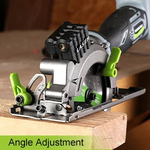 WORKPRO 20V Cordless Circular Saw with 115mm Blade – 710W Electric Power Tool for Wood & Tile Cutting (Laser & No Laser Options)