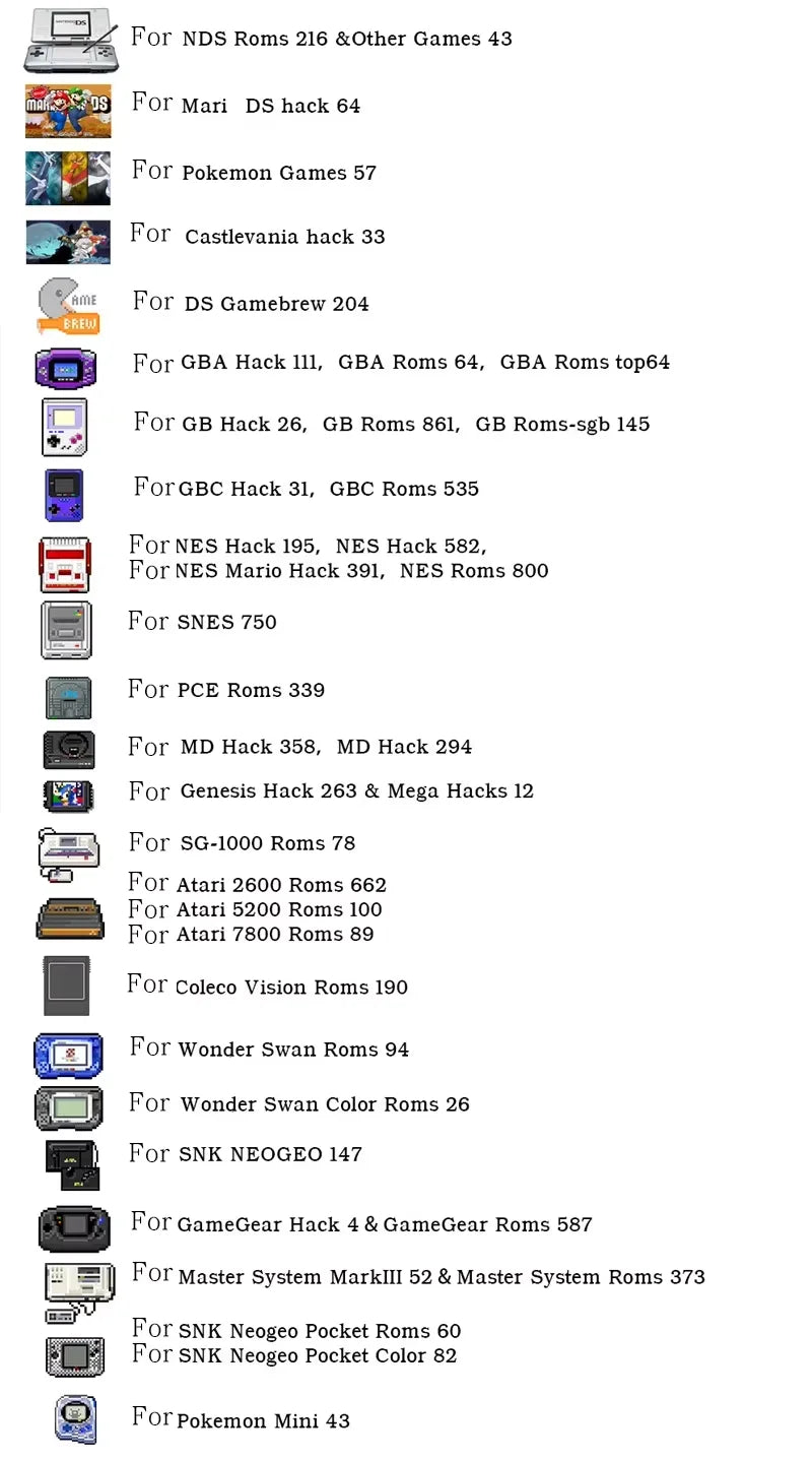 7800 in 1 R4 3DS Flash Card – NDS SDHC Adapter Memory Card for DS Games with RTS Support