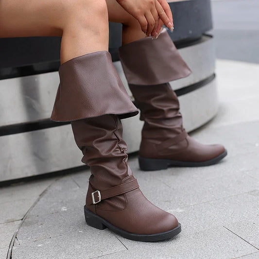 Medieval Leather Boots – Jack Sparrow Renaissance Half-Haddock Shoes, LARP Pirate Warrior Vintage Jackboots for Adults